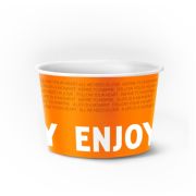 Ведро бумажное малое 875мл DP29 «с печатью »Enjoy new