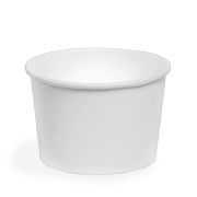 Контейнер бумажный круглый для супа без крышки 400мл D=100мм Выс.: 85мм Round Bowl цвет Белый OSQ (х30/600)