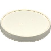 Крышка для круглого бумажного контейнера D=117мм LD для 750, 950 мл цвет Белый (х50/500) Китай