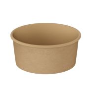 Контейнер бумажный круглый для супа без крыш. 760мл D=145мм Выс:65мм OneBowl UP цвет Крафт (х25/300)