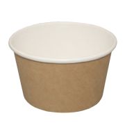 Контейнер бумажный круглый 290мл цвет Крафт (х38/912)