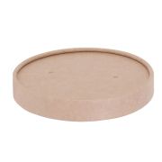 Крышка для круглого бумажного контейнера 100мм 300, 400, 500 мл цвет Крафт OSQ (х600)