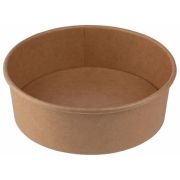 Контейнер бумажный круглый 1100мл D=185мм Выс:59мм LD цвет Крафт (х300)