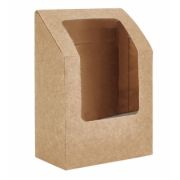 Упаковка для роллов, сэндвичей 130х90х50мм ECO ROLL С окном цвет Крафт DoECO (х50/500)