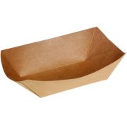 Лоток бумажный 107х70х41мм Жиростойкий, размер S цвет Крафт (х250/1000) Китай