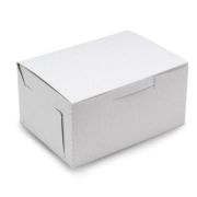 Коробка картонная для кондитерских изделий 150х110х75мм цвет Белый (х1/200)