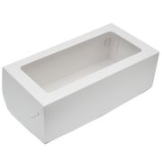 Коробка картонная для пирога 250х160х110мм С окном, МГК цвет Белый (х1/25)