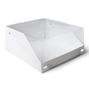 Коробка картонная для торта 225х225х100мм SLIDE Dom Lid White цвет Белый OSQ (х1/50)