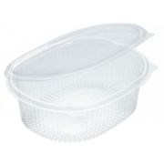 Контейнер с совмещ. крыш. овал. ПЭТ КС Кр-750 (РКС) 750мл 150х125х50мм цвет прозр. УЮ (х500)