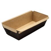 Форма бумажная 150x65x45мм Кекс цвет Коричневый (х1200)