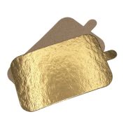 Подложка 0,8 мм 100х65мм с ручкой цвет Золотой прямоуг. (х100)