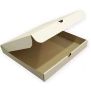 Коробка картонная для пиццы 250х250х40мм профиль Т-11-Е микрогофрокартон КТК цвет Белый/Бурый (х1/50)