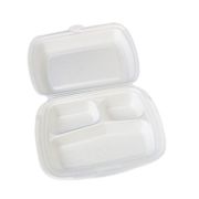 Ланчбокс 3х секц. ВПС цвет Белый 249х207х61мм LBE-3 А, Эконом Протэк ВВМ (х100)