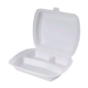 Ланчбокс 3х секц. ВПС цвет Белый 250х195х68мм LB-3 А, Эконом Протэк Мегапласт (х100)