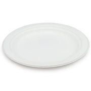 Тарелка БИО D=230мм Растительное волокно Круглая цвет Белый (х50/500)