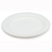 Тарелка БИО D=225мм Выс:20мм Растительное волокно Круглая цвет Белый AURORA (х50/350)
