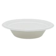 Тарелка суповая БИО D=174мм 480мл Растительное волокно Круглая цвет Белый (х50/1000)