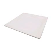 Тарелка БИО 210х210мм Сахарный тростник квадрат. цвет Белый (х125/500) Китай