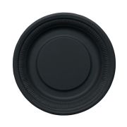 Тарелка БИО D=180мм Кукурузный крахмал круглая цвет черный (х50/500)