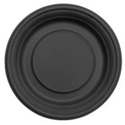 Тарелка БИО D=230мм Кукурузный крахмал круглая цвет черный (х50/350)