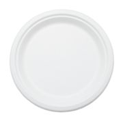 Тарелка круглая БИО D=155мм Сахарный тростник цвет Белый ЭВ (х125/1000) Китай
