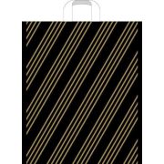 Пакет ПЭ с петлевой ручкой 38х45+3см (35) «Золотая полоса» Артпласт (х50/500)