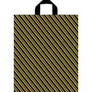 Пакет ПЭ с петлевой ручкой 40х44+6см (43) ПНД (Золотая полоса) Тико (х50/300)