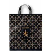 Пакет ПЭ с петлевой ручкой черный 31х35+5см (90) (Ричард) Интерпак (х25/250)