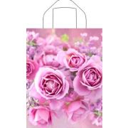 Пакет ПЭ с петлевой ручкой 28х35 (55) Тико глянец (Нежные розы) Россия
