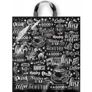 Пакет ПЭ с петлевой ручкой 38х42+6см (40) ПНД (Мокка) Интерпак (х25/500)