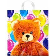 Пакет ПЭ с петлевой ручкой 38х42+6см (40) ПНД (Топтыжка) Интерпак (х25/500)