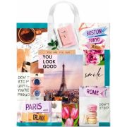 Пакет ПЭ с петлевой ручкой 38х42+6см (40) ПНД (Интервью) Интерпак (х25/500)