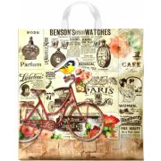 Пакет ПЭ с петлевой ручкой 40х42+6см (50) (Старое время) Интерпак (х25/500)