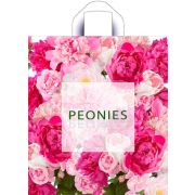 Пакет ПЭ с петлевой ручкой 38х42+6см (37) ПНД (Изобилие пионов) Тико (х50/300)