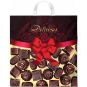 Пакет ПЭ с петлевой ручкой 40х42+6см (50) (Наслаждение) Интерпак (х25/500)