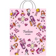 Пакет ПЭ с петлевой ручкой 28х55см (55) (Девчонки) Интерпак (х25/500)