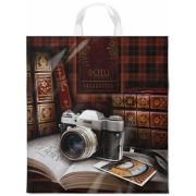 Пакет ПЭ с петлевой ручкой 38x42+6см (40) ПНД (Библиотека) Интерпак (х25/500)