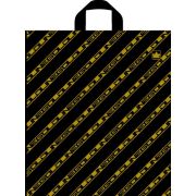 Пакет ПЭ с петлевой ручкой 40х44+6см (43) ПНД (Золотая полоса NEW) Тико (х50/300)