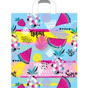 Пакет ПЭ с петлевой ручкой 38х42+3см (37) ПНД (Тропические фрукты) Артпласт (х50/500)