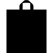 Пакет ПЭ с петлевой ручкой 40x44+6см (50) ПНД (Черный квадрат) Тико (х50/300)