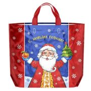 Пакет ПЭ с петлевой ручкой 60х50+20см (160) ПВД (Торжество, НГ) ЭКО сумка Интерпак (х10/100)