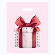 Пакет ПЭ с вырубной ручкой 36x43+3см (35) (Красный бант) Артпласт (х50/1000)