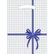 Пакет ПЭ с вырубной неусиленной ручкой 22х32 (12) Артпласт Мини одностор. (Синяя клетка) Россия