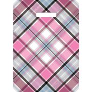 Пакет ПЭ с вырубной ручкой 29х40см (35) (Шотландка) Артпласт (х50/1000)