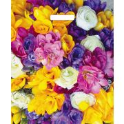 Пакет ПЭ с вырубной ручкой 38х45+3см (60) (Весенний букет) Глянцевый Артпласт (х25/500)