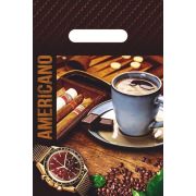 Пакет ПЭ с вырубной неусиленной ручкой 20х30см (30) (Американо) Интерпак (х100/2000)