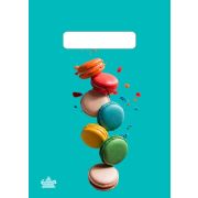 Пакет ПЭ с вырубной неусиленной ручкой 20х30см (30) (Печеньки Макарон) Тико (х100/3000)