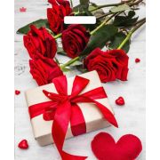 Пакет ПЭ с вырубной ручкой 38х45+6см (60) (Свидание) Глянцевый Тико (х50/500)