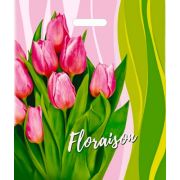 Пакет ПЭ с вырубной ручкой 40х47+6см (45) (Первые цветы) Интерпак (х50/500)