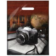 Пакет ПЭ с вырубной ручкой 31x40смсм (60) (Объектив) ламинированный Интерпак (х50/500)